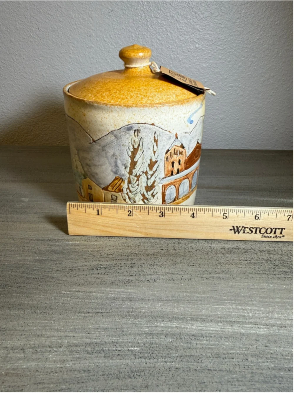Vtg Pastisseria Costa Ripoll Spain Art Pottery Canister Jar Signed Albert Mofijo